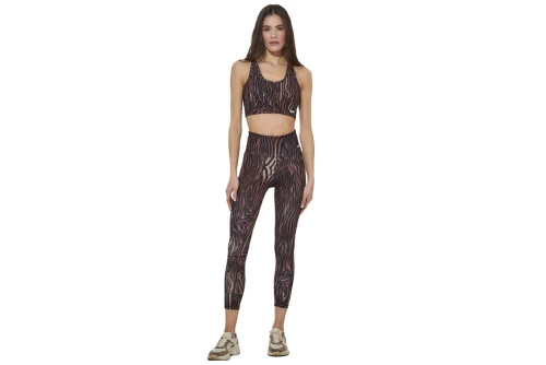 Body Action Allover Printed Κολάν 7-8 Γυναικείο (011620 GOLD ZEBRA-06B)