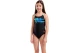 Arena Paint Swim Pro Back Παιδικό Ολόσωμο Μαγιό Μαύρο, Μπλε, Τυρκουάζ, Πορτοκαλί