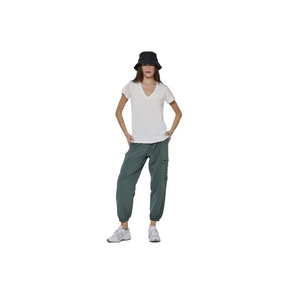Body Action Poly Stretch Cargo Παντελόνι Φόρμας Γυναικείο (021623 BALSAM GREEN-07A)