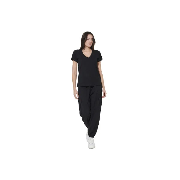 Body Action Poly Stretch Cargo Παντελόνι Φόρμας Γυναικείο (021623 BLACK-1)