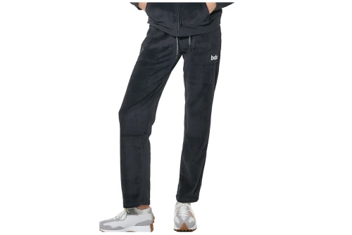 Body Action Basic Velour Παντελόνι Φόρμας Γυναικείο (021628 BLACK-01)