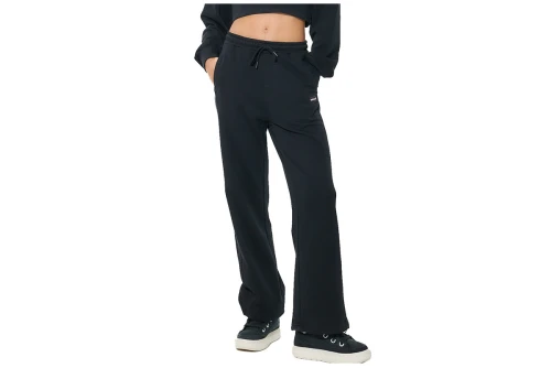 Body Action French Terry Παντελόνι Φόρμας Γυναικείο (021631 BLACK-01)