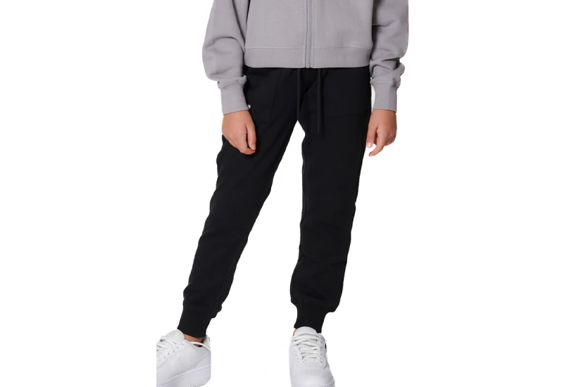 Body Action Fleece Παιδικό Παντελόνι Φόρμας Μαύρο
