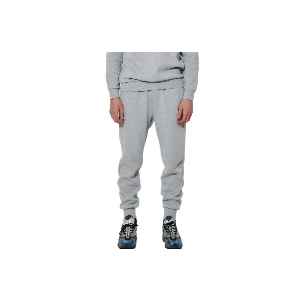 Body Action Fleece Sportstyle Παντελόνι Φόρμας Ανδρικό (023627 LIGHT MELANGE GREY-03C)