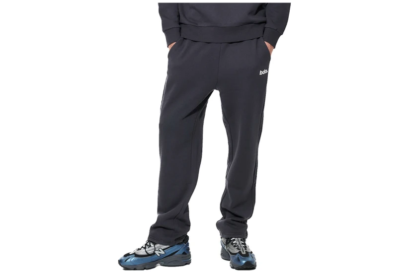Body Action Fleece Open-Leg Παντελόνι Φόρμας Ανδρικό (023628 EBONY BLUE-04E)