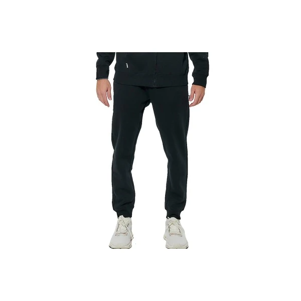 Body Action Fleece Παντελόνι Φόρμας Ανδρικό (023634 BLACK-01)