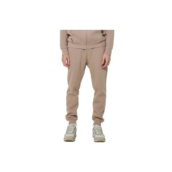 Body Action Fleece Παντελόνι Φόρμας Ανδρικό (023634 TEAK BEIGE-05C)