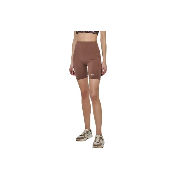 Body Action Bike Κολάν Κοντό Γυναικείο (031617 BROWN GREY-6)