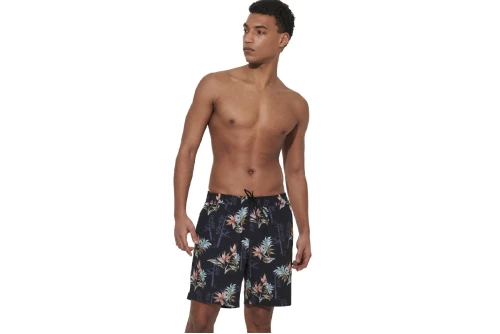 Body Action Allover Printed Μαγιό Βερμούδα Ανδρικό (033624 BLACK-01)