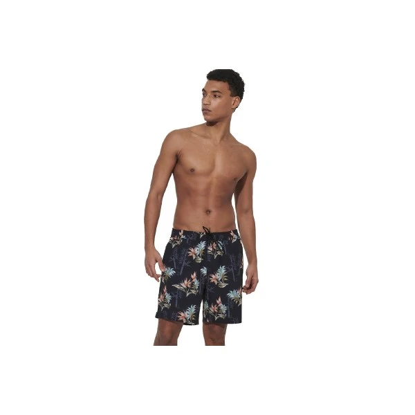 Body Action Allover Printed Μαγιό Βερμούδα Ανδρικό (033624 BLACK-01)