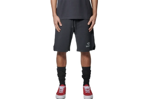 Body Action High Density Logo Terry Βερμούδα Αθλητική Ανδρική (033628 BLACK-01)