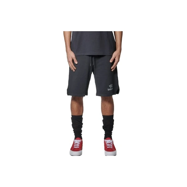 Body Action High Density Logo Terry Βερμούδα Αθλητική Ανδρική (033628 BLACK-01)