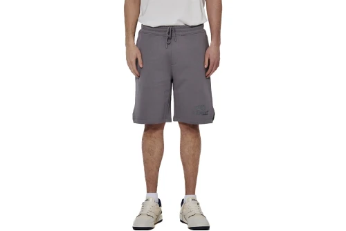 Body Action High Density Logo Terry Βερμούδα Αθλητική Ανδρική (033628 STEEL GREY-03)