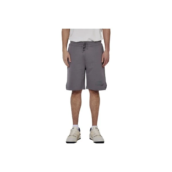 Body Action High Density Logo Terry Βερμούδα Αθλητική Ανδρική (033628 STEEL GREY-03)