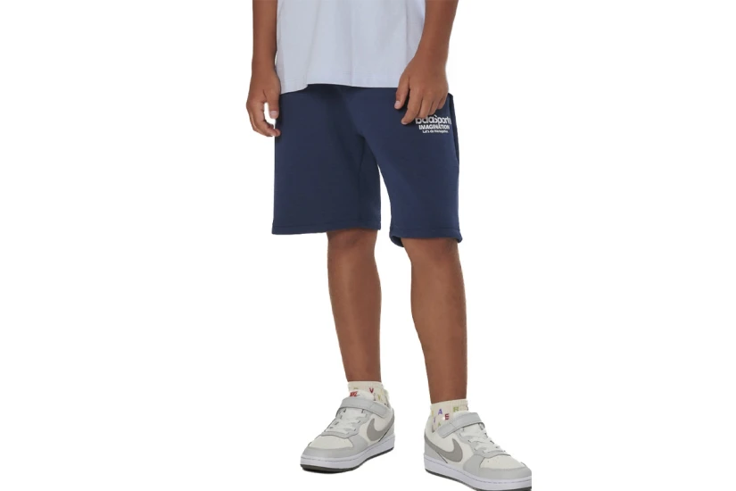 Body Action Tech Fleece Ανδρική Αθλητική Βερμούδα Μπλε Σκούρο