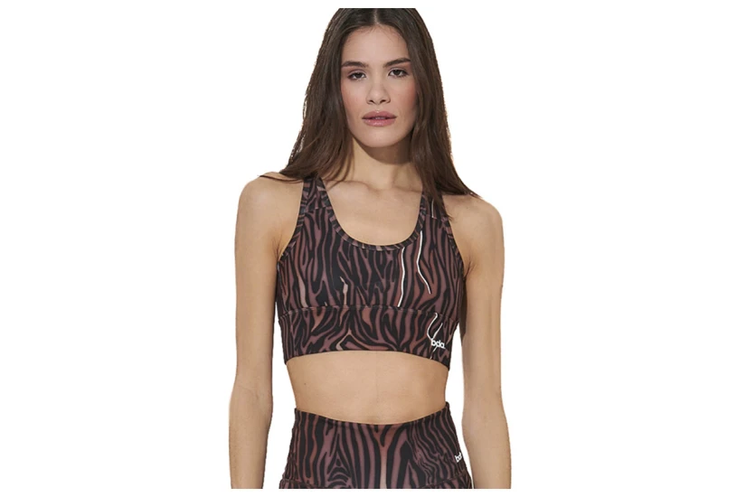 Body Action Cross-Over Straps Γυναικείο Μπουστάκι Μαύρο, Καφέ, Λευκό