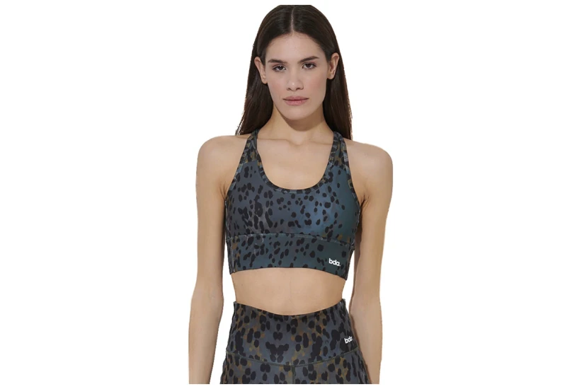 Body Action Cross-Over Straps Γυναικείο Μπουστάκι Κυπαρισσί, Μαύρο, Μουσταρδί