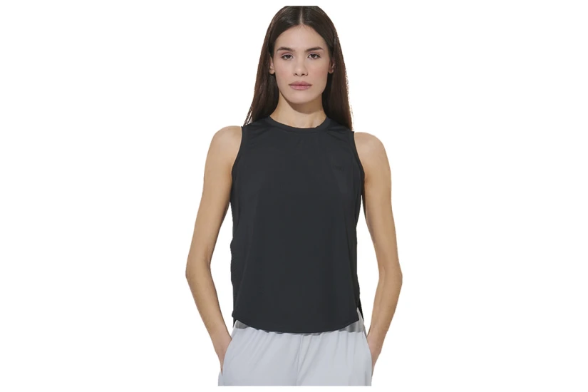 Body Action Loose Breathable Yoga Γυναικεία Αμάνικη Μπλούζα Μαύρη
