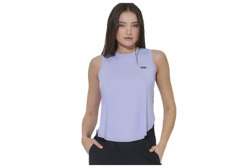 Body Action Loose Breathable Yoga Μπλούζα Αμάνικη Γυναικεία (041620 VIOLET BLUE-04)