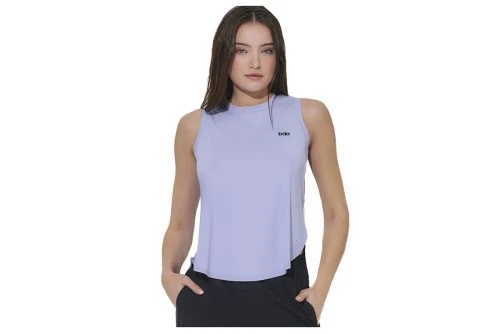 Body Action Loose Breathable Yoga Μπλούζα Αμάνικη Γυναικεία (041620 VIOLET BLUE-04)