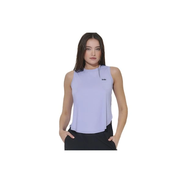 Body Action Loose Breathable Yoga Μπλούζα Αμάνικη Γυναικεία (041620 VIOLET BLUE-04)