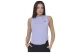 Body Action Loose Breathable Yoga Γυναικεία Αμάνικη Μπλούζα Βιολετί