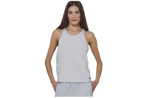Body Action Cross-Back Yoga Μπλούζα Αμάνικη Γυναικεία (041621 LIGHT GREY-03A)
