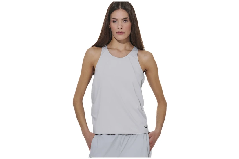 Body Action Cross-Back Yoga Γυναικεία Αμάνικη Μπλούζα Γκρι Ανοιχτό