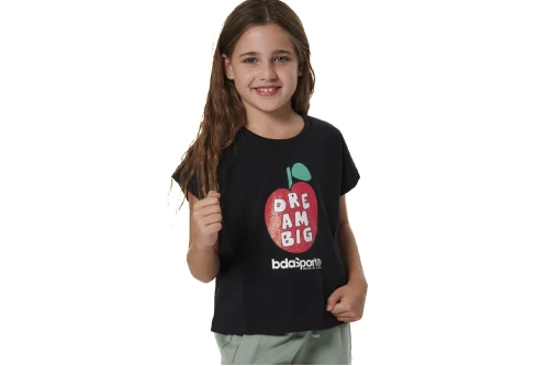 Body Action Heavy Jersey Graphic Μπλούζα Αμάνικη (042602 BLACK-01)