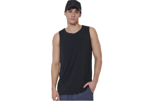 Body Action Lightweight Yoga Μπλούζα Αμάνικη Ανδρική (043609 BLACK-01)