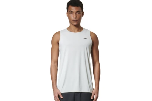 Body Action Lightweight Yoga Μπλούζα Αμάνικη Ανδρική (043609 LIGHT GREY-03A)