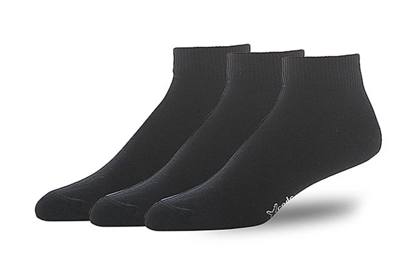 X-Code Unisex Κάλτσες μέχρι τον Αστράγαλο Μαύρες 3 Ζευγάρια 