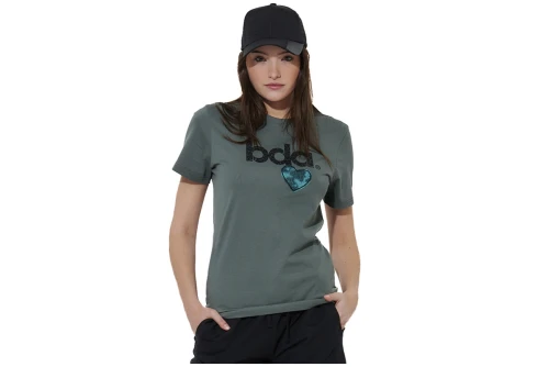 Body Action Logo T-Shirt Γυναικείο (051618 BALSAM GREEN-07A)