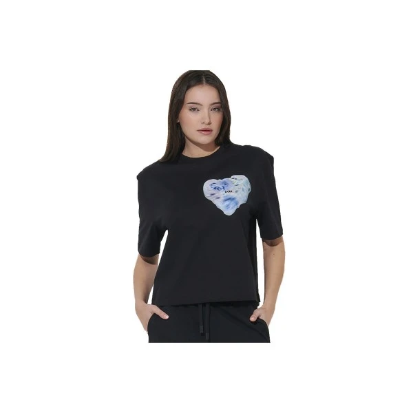 Body Action Relaxed Fit Mercerised T-Shirt Γυναικείο (051624 BLACK-01)