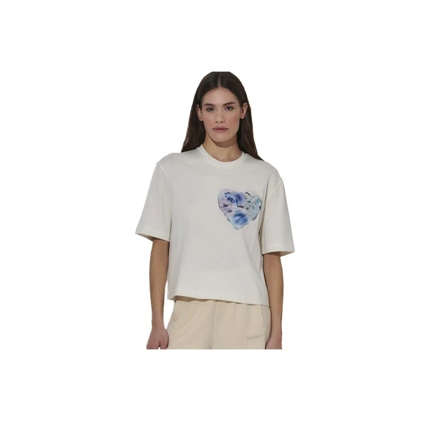 Body Action Relaxed Fit Mercerised T-Shirt Γυναικείο (051624 WHITE ALYSSUM-05A)