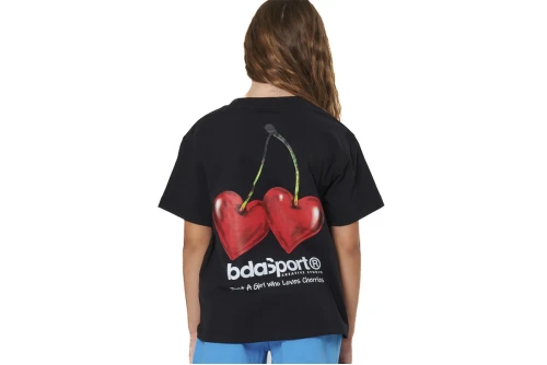 Body Action Floral Print T-Shirt (052604 BLACK-01)