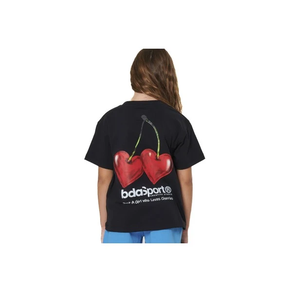 Body Action Floral Print T-Shirt (052604 BLACK-01)