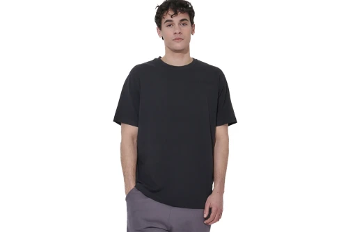 Body Action Regular Fit Pique T-Shirt Ανδρικό (053626 BLACK-01)