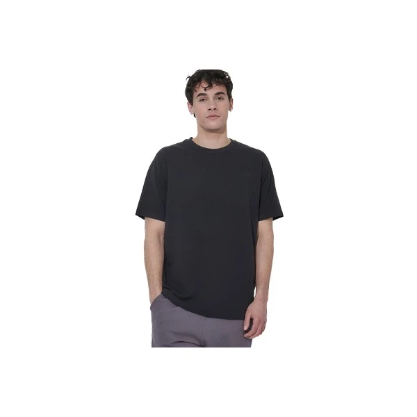 Body Action Regular Fit Pique T-Shirt Ανδρικό (053626 BLACK-01)