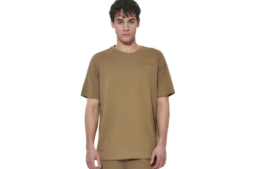 Body Action Regular Fit Pique T-Shirt Ανδρικό (053626 COVERT GREEN-07F)