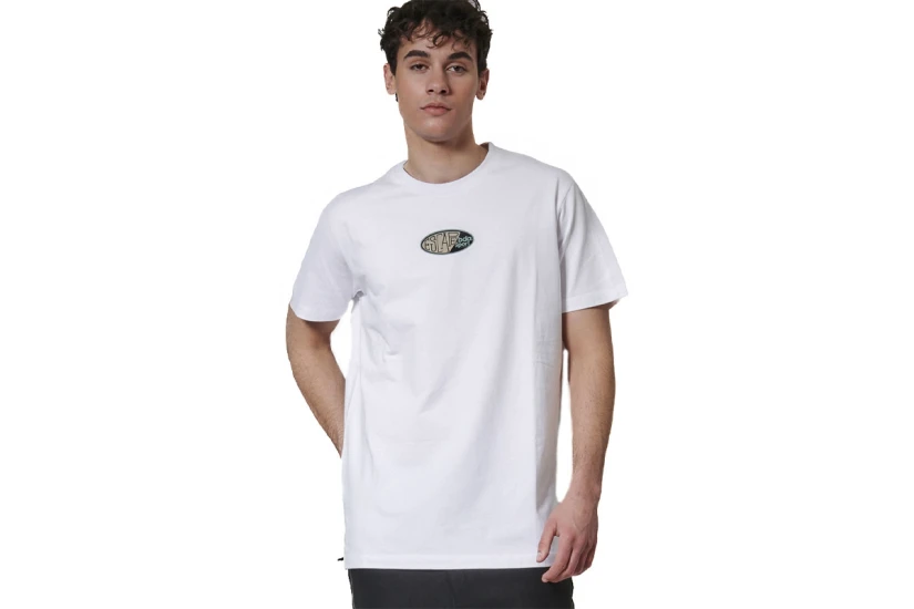 Body Action Graphic Ανδρικό Κοντομάνικο T-Shirt Λευκό