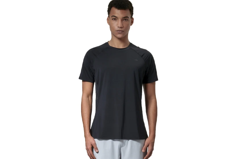 Body Action Lightweight Yoga Ανδρικό Κοντομάνικο T-Shirt Μαύρο