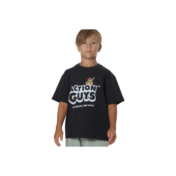 Body Action Heavy Jersey Graphic T-Shirt (054604 BLACK-01)