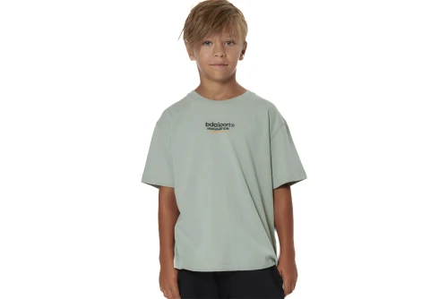 Body Action Heavy Jersey Graphic T-Shirt (054606 PISTACHIO GREEN-07A)