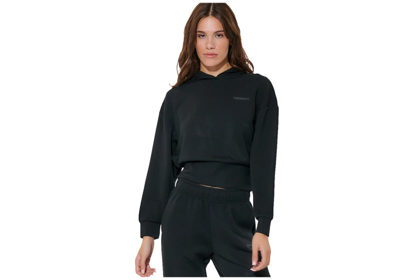 Body Action Crop Modal Hoodie Γυναικείο (061622 BLACK-01)