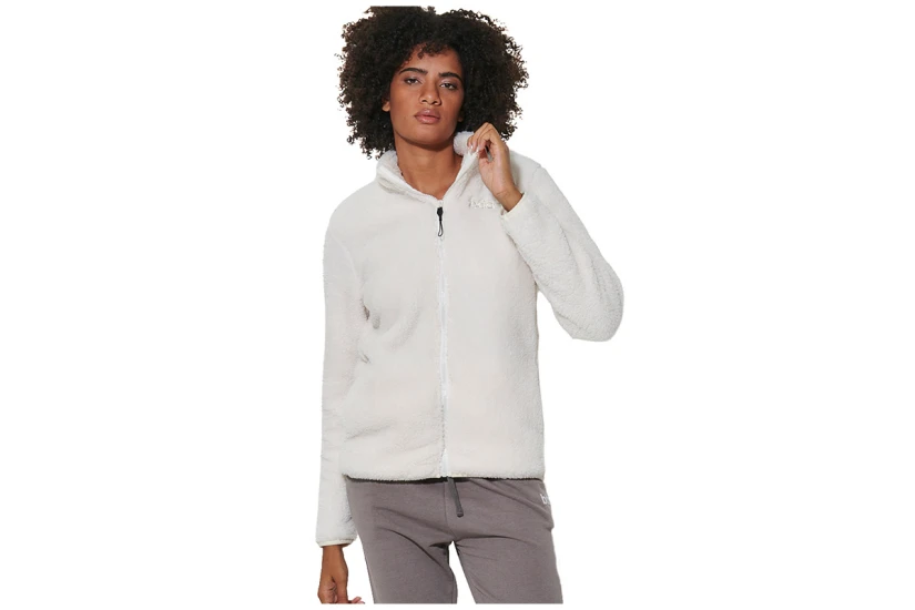 Body Action Fluffy Ζακέτα Fleece Γυναικεία (071624 ARCTIC WOLF ECRU-05A)