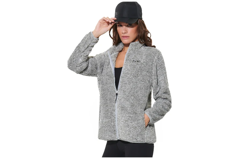 Body Action Fluffy Ζακέτα Fleece Γυναικεία (071624 HEATHER GREY-03A)