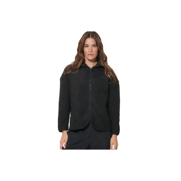 Body Action Oversized Boucle-Fleece Ζακέτα Sherpa Γυναικεία (071629 BLACK-01)