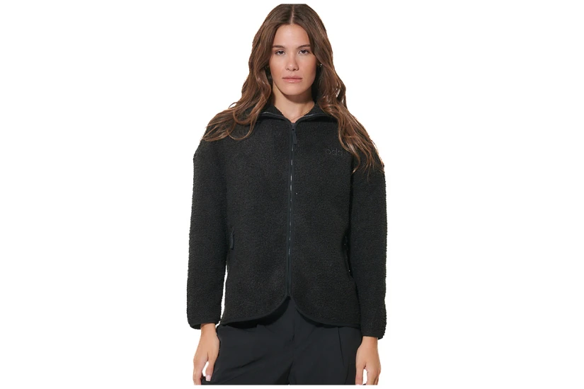 Body Action Oversized Boucle-Fleece Ζακέτα Sherpa Γυναικεία (071629 BLACK-01)