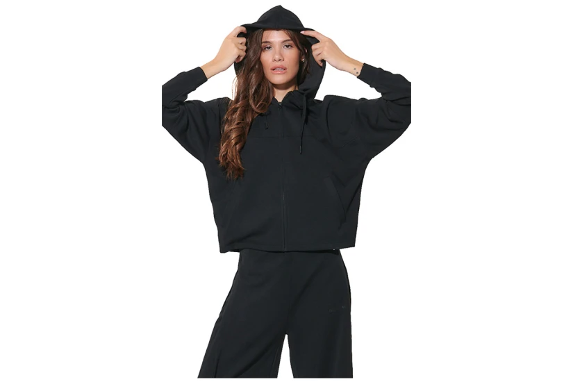 Body Action Modial Hooded Jacket (071631 BLACK-01)